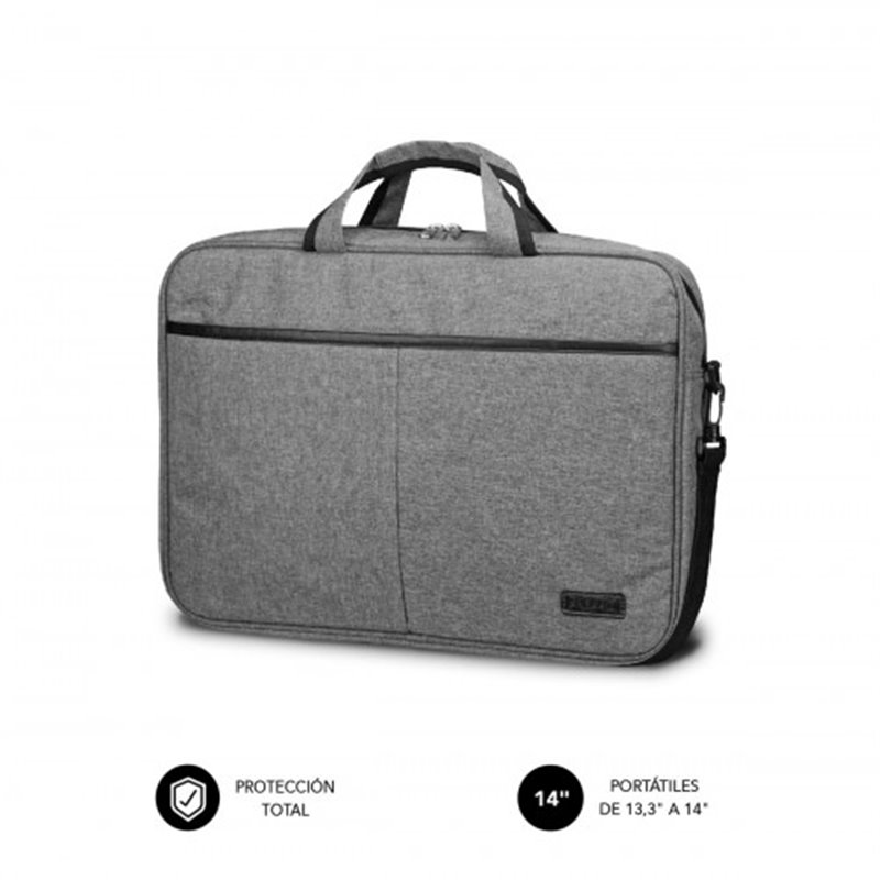 SUBBLIM Maletín Ordenador Elite Laptop Bag 13,3-14" Grey