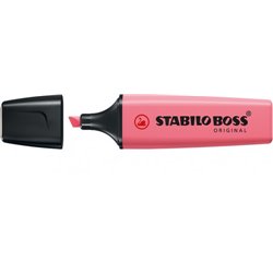 MARCADOR FLUORESCENTE BOSS PASTEL ROSA CEREZO EN FLOR STABILO 70/150