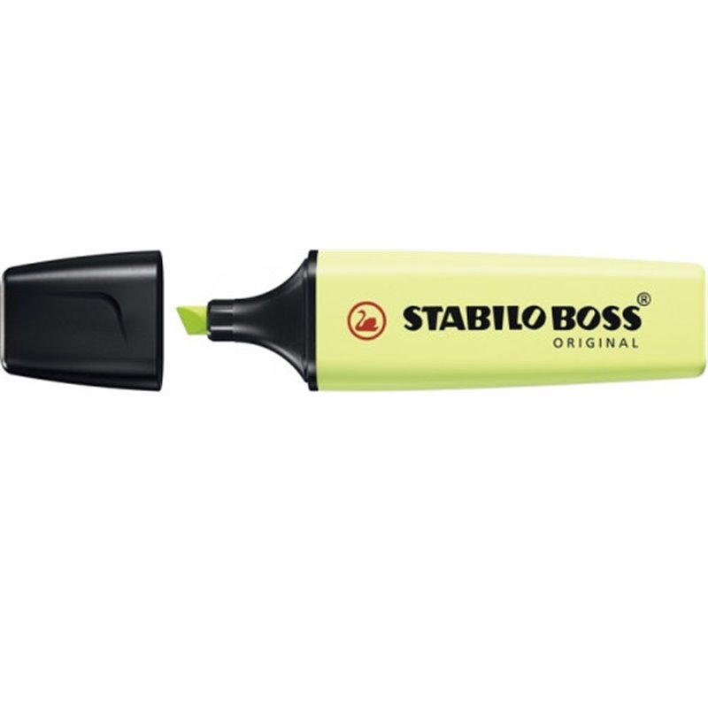 MARCADOR FLUORESCENTE BOSS PASTEL CHISPA DE LIMA STABILO 70/133