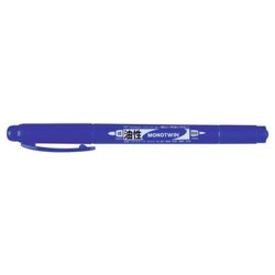 ROTULADOR MONO TWIN PERMANENTE CON DOBLE PUNTA FINA Y GRUESA. AZUL. TOMBOW OS-TME15