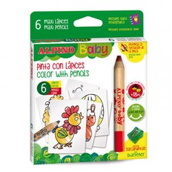 ESTUCHE 6 LAPICES BABY-LA GRANJA ALPINO AL002006