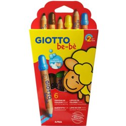 ESTUCHE 6 LÁPICES BE-BÈ SÚPER + SACAPUNTAS. GIOTTO F46960000