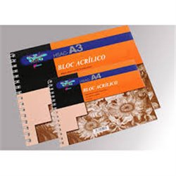 CUADERNO DIBUJO A3 ACRÍLICO 12 HJS. 400GMS. HSAC WONDER ART BY PRYSE 6230052