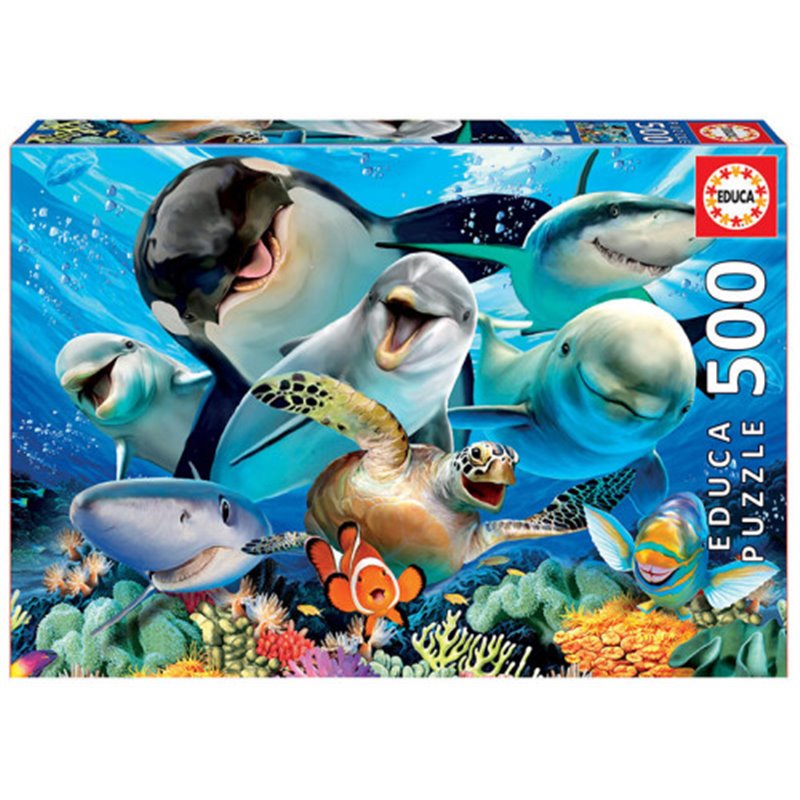 Educa Underwater Selfies Puzzle rompecabezas 500 pieza(s)