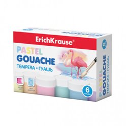 CAJA GOUACHE PASTEL 6 COLORS BY 20ML ERICH KRAUSE 50540