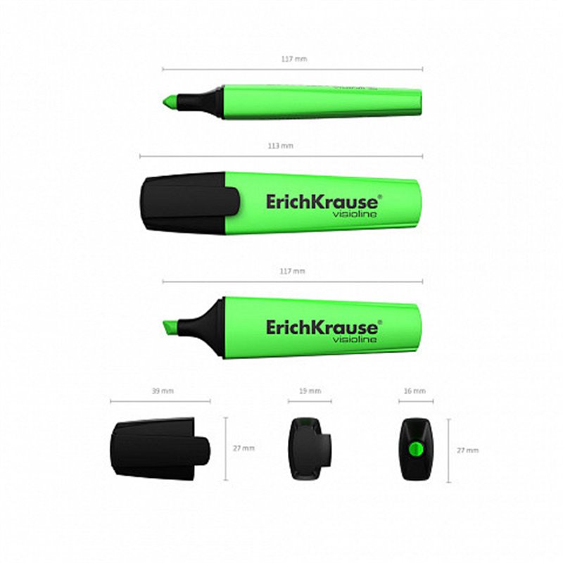 FLUORESCENTE VISIOLINE V-12, COLOR: VERDE ERICH KRAUSE 32497