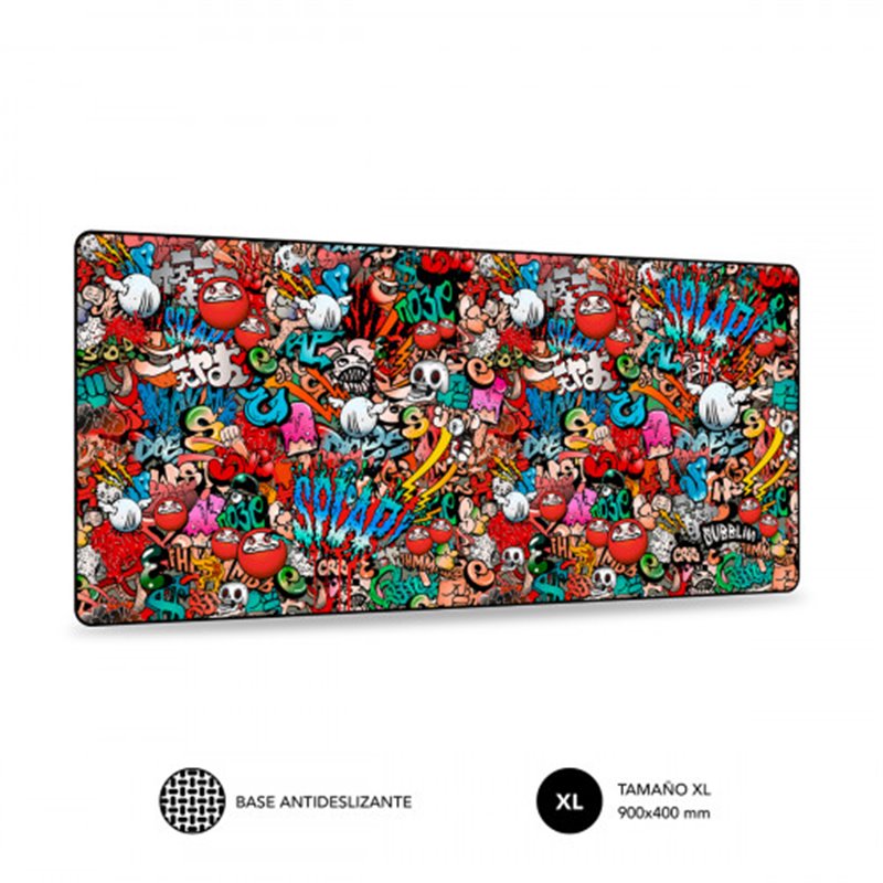 SUBBLIM Alfombrilla Ratón Graffiti XL Mouse Pad