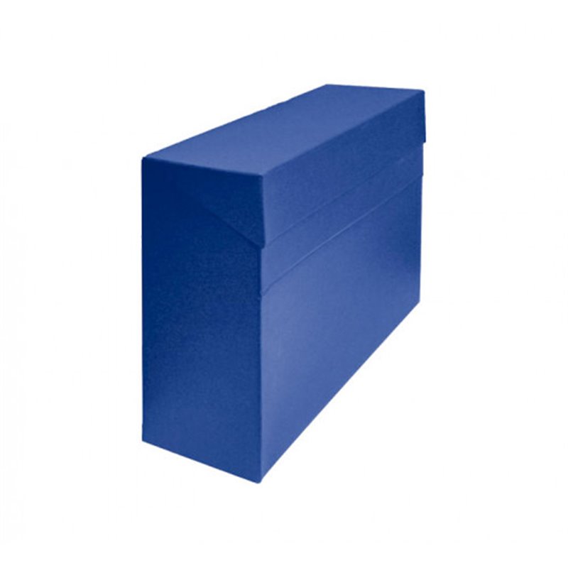 CAJA TRANSFERENCIA A4 CARTON FORRADO EN GELTEX (35X25,5X 11 CM) AZUL MARIOLA 1675AZ