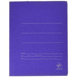 CARPETA CARTON AZUL 500 GR./M2. CUARTO GOMA SENCILLA MARIOLA 1040