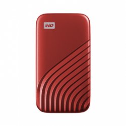 SANDISK MY PASSPORT TM SSD 2TB RED, 1050MB/S READ, 1000MB/S WRITE, PC & MAC COMPATIABLE