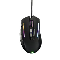 G-LAB ILLUMINATED GAMING MOUSE - 4800 DPI - SOFTWARE - BLACK  (KULT-NITROGEN-ATOM)