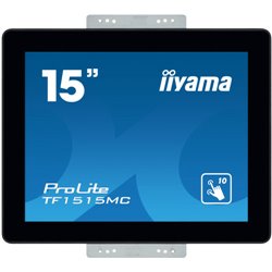 iiyama ProLite TF1515MC-B2 monitor pantalla táctil 38,1 cm (15") 1024 x 768 Pixeles Negro Multi-touch