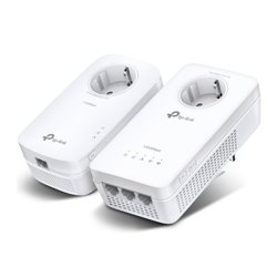 TP-LINK KIT EXTENSOR WIFI AC POWERLINE AV1300 CON TOMA DE CORRIENTE ADICIONAL.