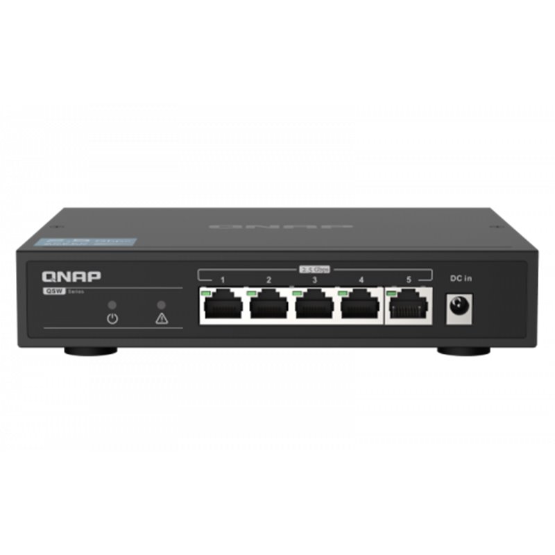 QNAP QSW-1105-5T switch No administrado Gigabit Ethernet (10/100/1000) Negro