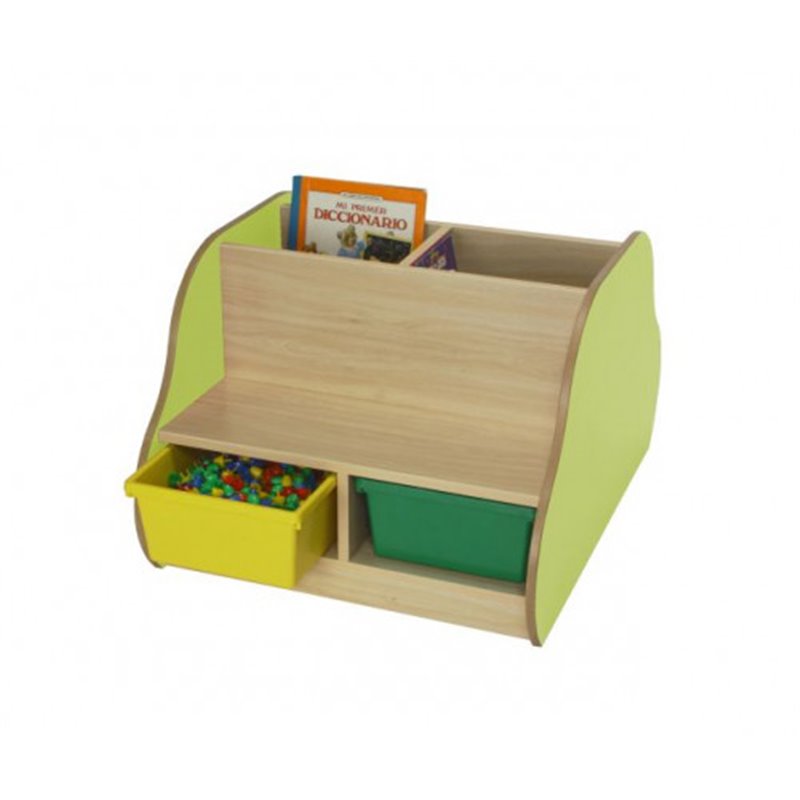 BANCO LIBRERÍA DOBLE 4 NIÑOS HAYA MOBEDUC 602108HP18