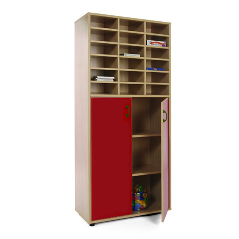 MUEBLE ALTO ARMARIO Y CASILLERO HAYA MOBEDUC 600409HPS18