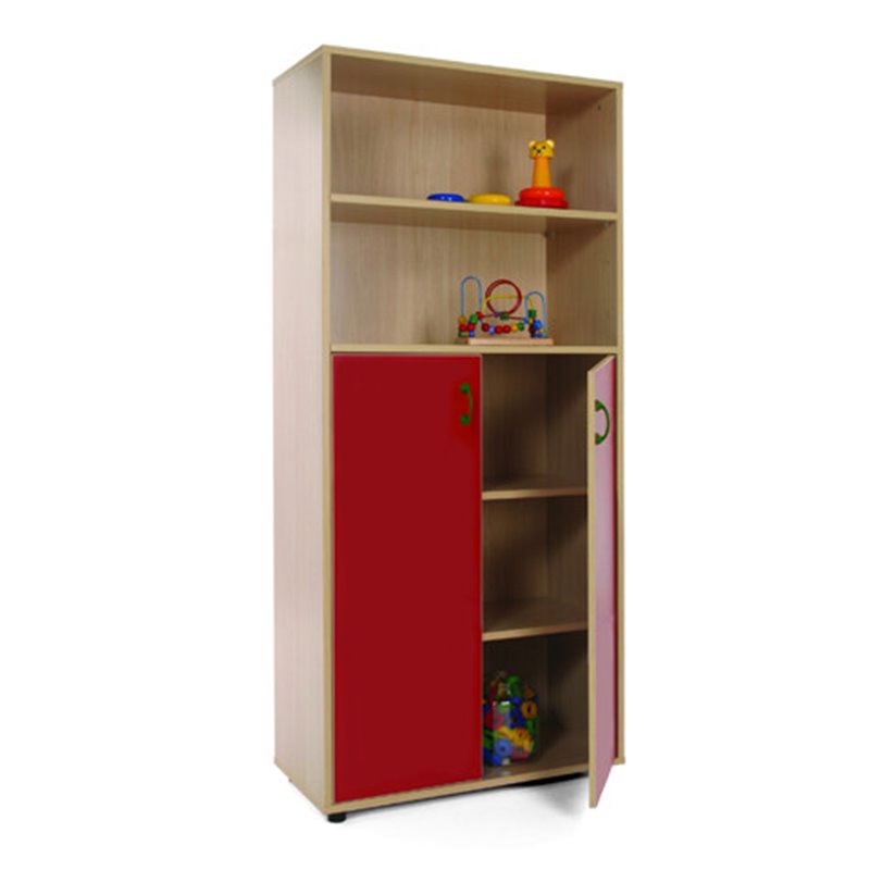 MUEBLE ALTO ARMARIO Y ESTANTERÍA HAYA MOBEDUC 600408HPS18