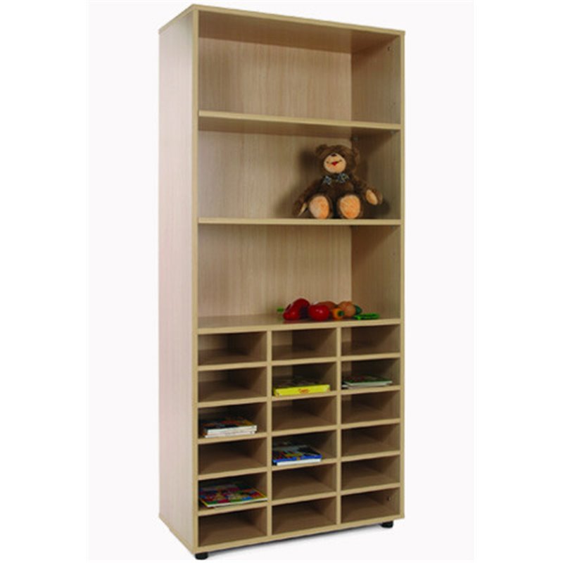 MUEBLE ALTO CASILLERO Y ESTANTERÍA HAYA MOBEDUC 600405HP18