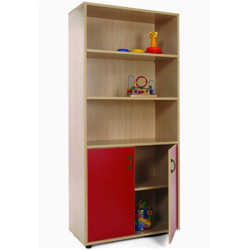 MUEBLE ALTO ARMARIO Y ESTANTERÍA HAYA MOBEDUC 600404HPS18