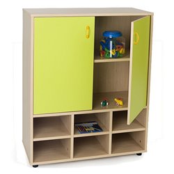 MUEBLE INTERMEDIO CASILLERO Y ARMARIO HAYA MOBEDUC 600810HPS18