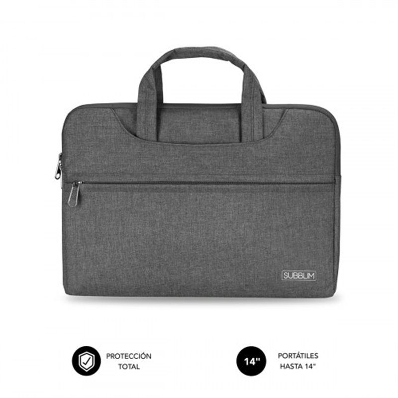 SUBBLIM Funda Ordenador Business Laptop Sleeve 13,3-14" Grey