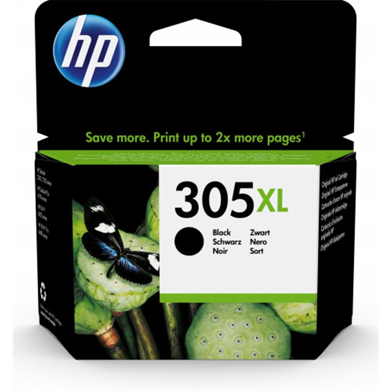 HP 305XL CARTUCHO DE TINTA NEGRO ALTA CAPACIDAD (3YM62AE) HP305XL