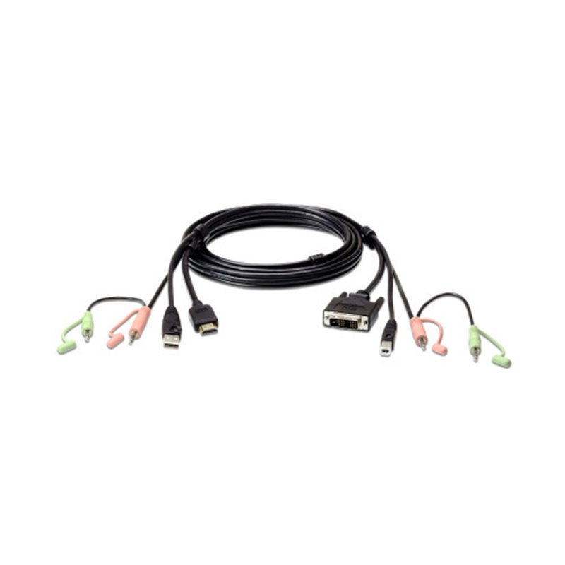 Aten 2L-7D02DH adaptador de cable HDMI DVI-D Negro