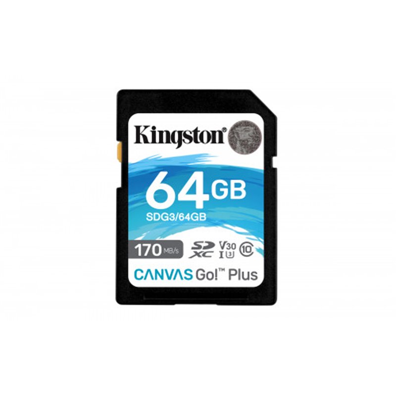 Kingston Technology Canvas Go! Plus memoria flash 64 GB SD UHS-I Clase 10