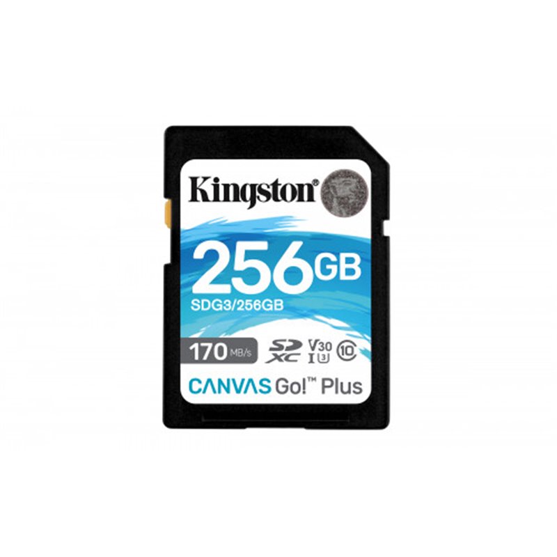 Kingston Technology Canvas Go! Plus memoria flash 256 GB SD Clase 10 UHS-I