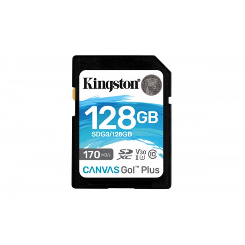 Kingston Technology Canvas Go! Plus memoria flash 128 GB SD Clase 10 UHS-I