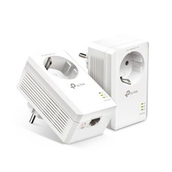 TP-LINK AV1000 PASSTHROUGH POWERLINE KIT,  BROADCOM, 1 GIGABIT PORT, 1000MBPS POWERLINE, HOMEPLUG AV2, NEW PLC UTILITY, TWIN PAC