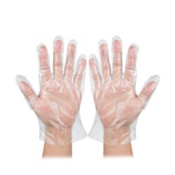 BOLSA DE 100 GUANTES HIGIENICOS DESECHABLES TRANSPARENTES TALLA ÚNICA ED0024CT3