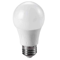 BOMBILLA LED ESFERICA LUZ BLANCA, ROSCA GRUESA E-27 - 10W