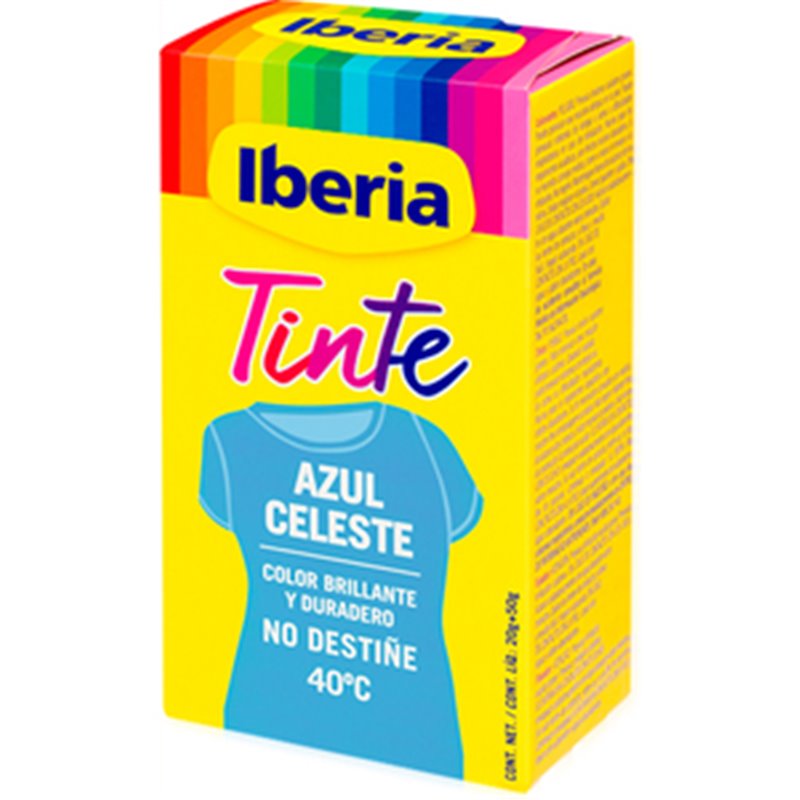 IBERIA TINTE PARA ROPA - AZUL CELESTE