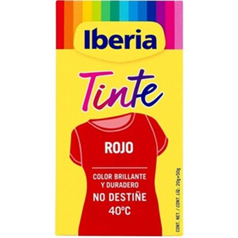 IBERIA TINTE PARA ROPA - ROJO