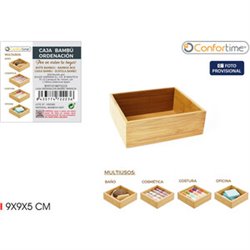 CAJA ORDENACION BAMBU 9X9X5CM