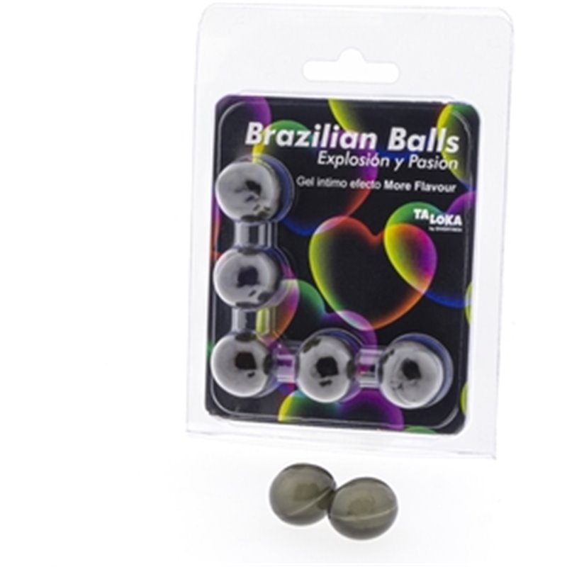 5 BRAZILIAN BALLS EXPLOSION DE AROMAS GEL EXCITANTE EFECTO MORE FLAVOUR