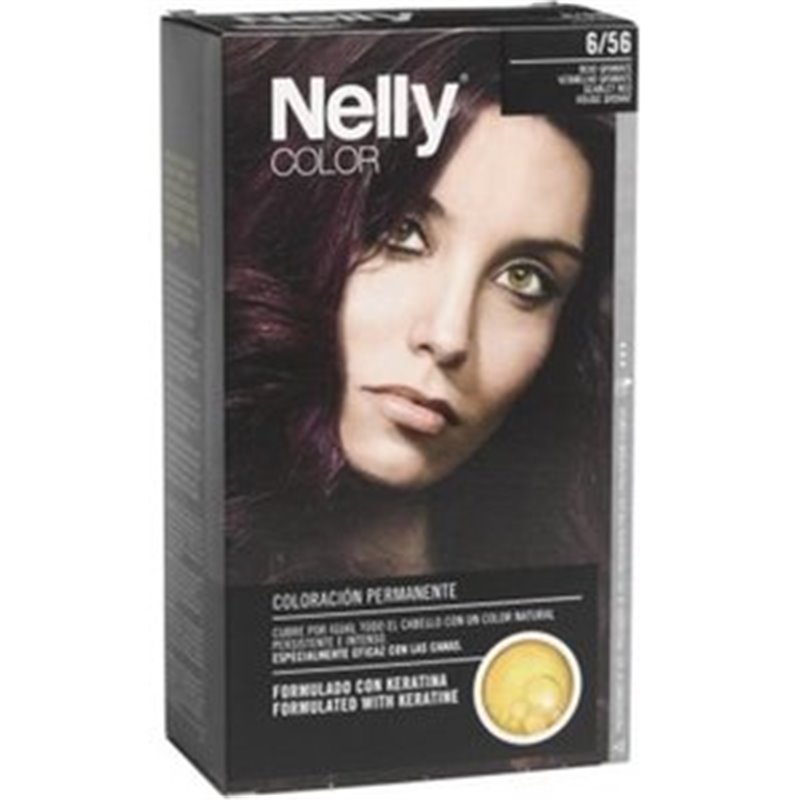 SET TINTE NELLY 6/56 ROJO GRANATE