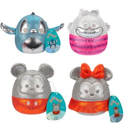 Blister 4 peluches 100th Anniversary Disney Squishmallows 12cm