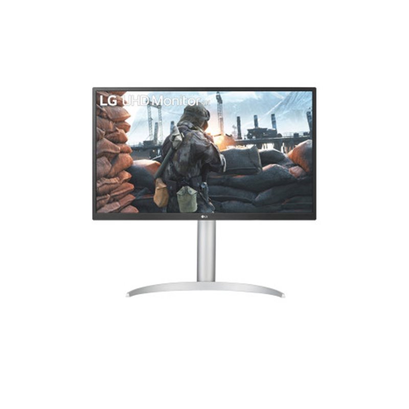 LG 27UP550P-W pantalla para PC 68,6 cm (27") 3840 x 2160 Pixeles 4K Ultra HD Plata, Blanco