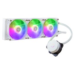 Cooler Master MasterLiquid 360L Core ARGB White Carcasa del ordenador, Procesador Kit de refrigeración líquida 12 cm Blanco