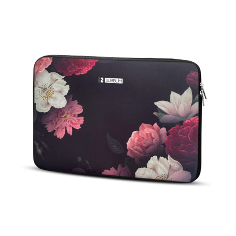 SUBBLIM Funda Ordenador Neopreno Trendy Sleeve Neo Flowers 13,3-14"