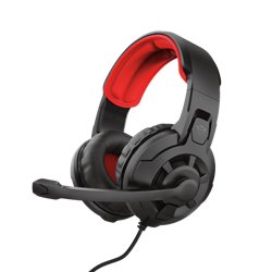 Trust GXT 411 Radius Auriculares Alámbrico Diadema Juego Negro, Rojo