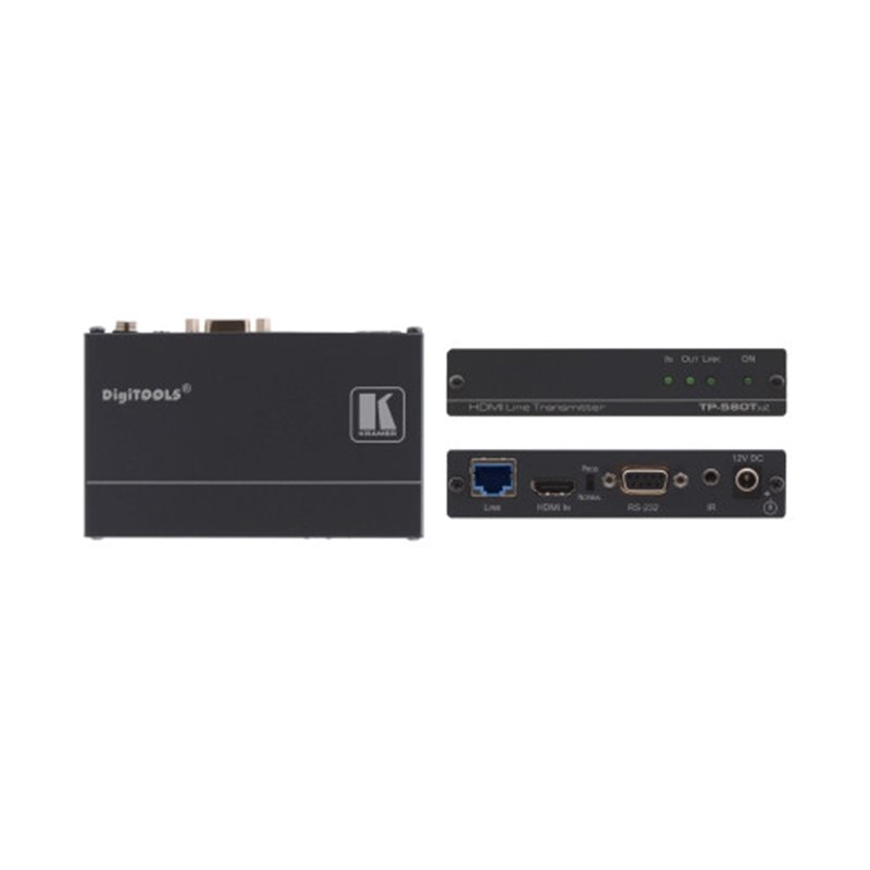 KRAMER AVSM 4K60 4:4:4 HDMI EXTENDER WITH USB, ETHERNET, RS–232, & IR OVER EXTENDED–REACH HDBASET 3.0 - EXT3-XR-TR (50-80572290)