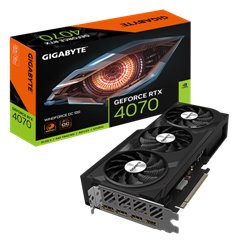 VGA GIGABYTE GV-N4070WF3OC-12GD,NV,RTX4070,GDDR6X,12GB,192BIT,HDMI+3DP,WINDFORCE 3X (3 VENTILADORES)