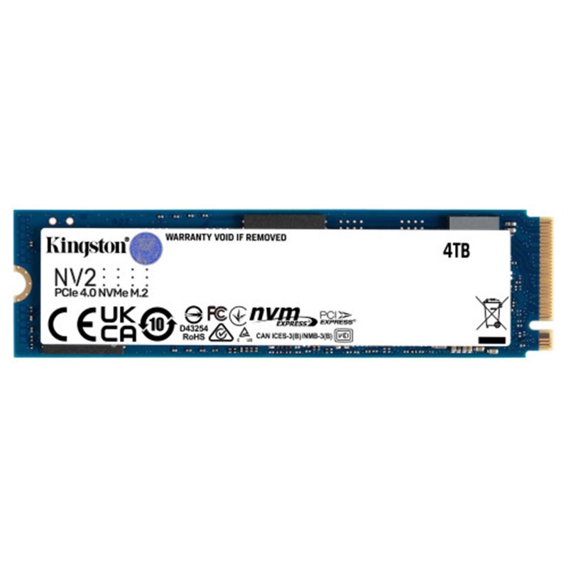 Kingston Technology NV2 M.2 4000 GB PCI Express 4.0 NVMe