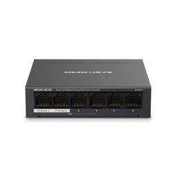 Mercusys MS106LP switch Gestionado Fast Ethernet (10/100) Energía sobre Ethernet (PoE) Negro