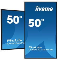 MONITOR IIYAMA 50" (LH5054UHS-B1AG) ANDROID 11 / 3844X2160 (4K UHD) / OPERACION 24/7 /500CD / LANDSC. Y PORTRAIT / 3XHDMI / DP /