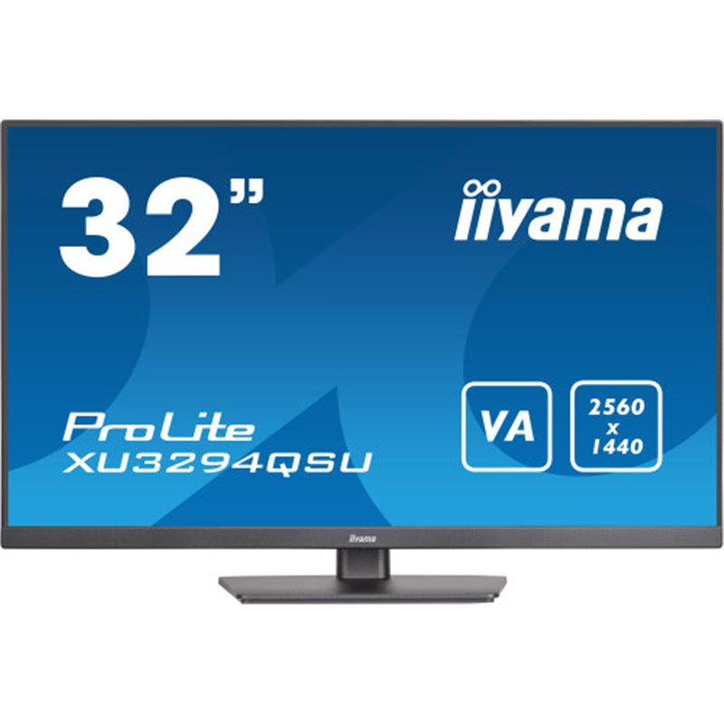 iiyama ProLite XU3294QSU-B1 pantalla para PC 80 cm (31.5") 2560 x 1440 Pixeles Wide Quad HD LCD Negro