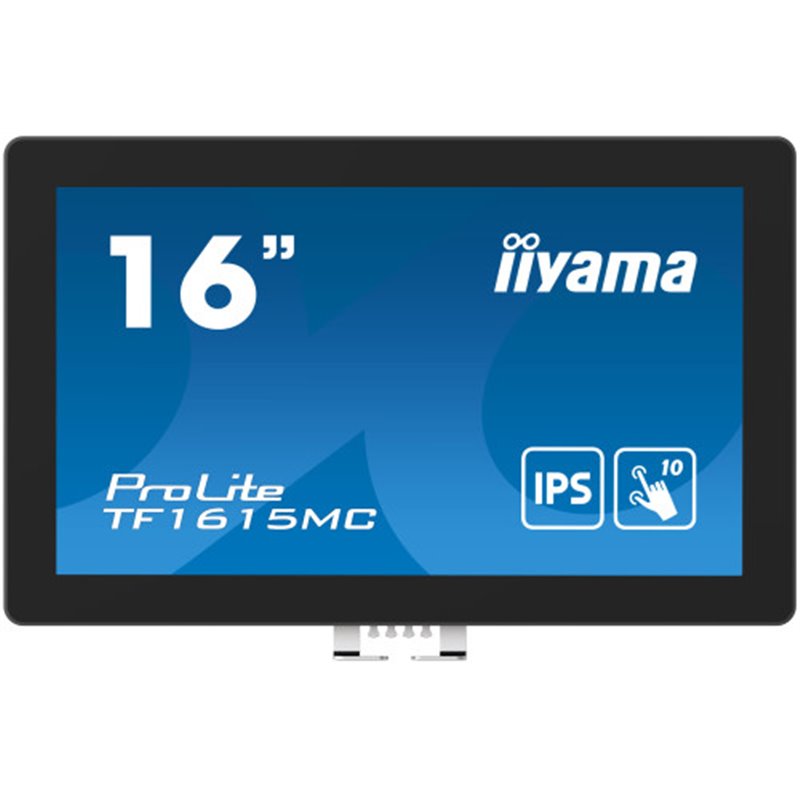 iiyama ProLite TF1615MC-B1 pantalla para PC 39,6 cm (15.6") 1920 x 1080 Pixeles Full HD Pantalla táctil Negro